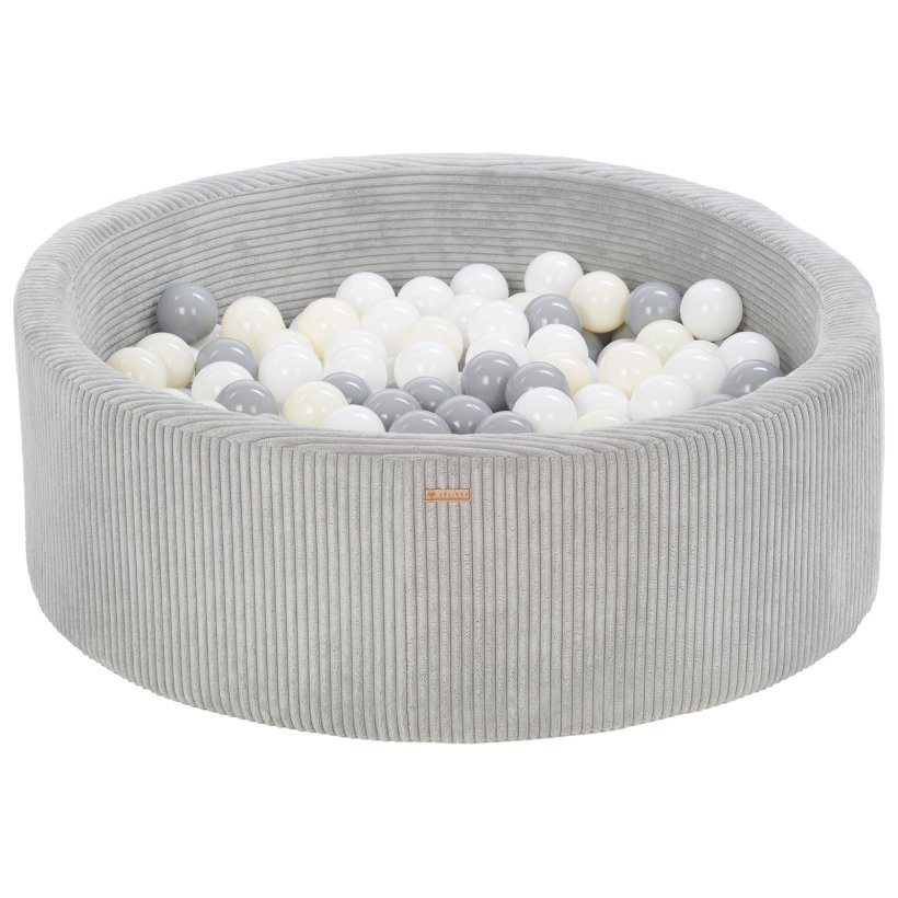 Fljls Boldbassin m. 200 bolde - Gr, Hvid, Guld