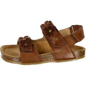 WHEAT - Clare Flower Sandal, Cognac