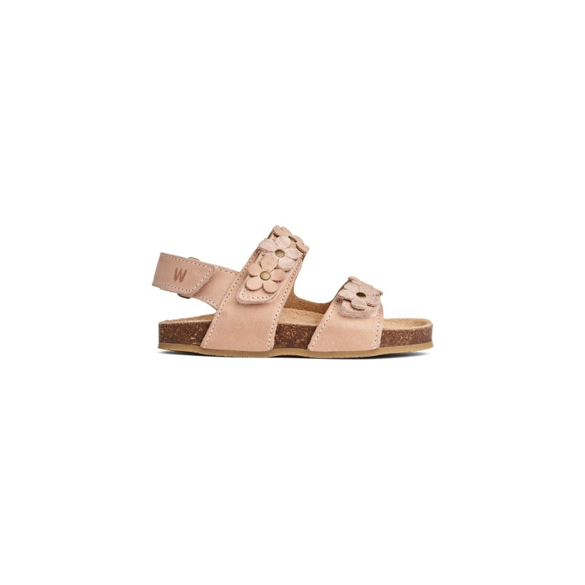 WHEAT - Clare Flower Sandal, Beige Rose