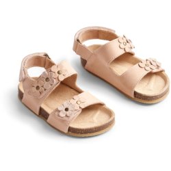 WHEAT - Clare Flower Sandal, Beige Rose