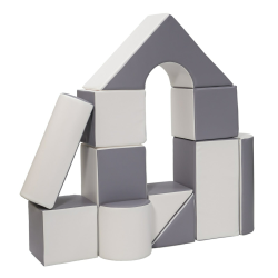 Byggeklodser - gr/hvid