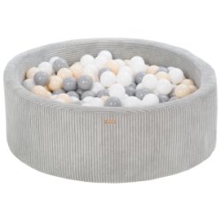 Fljls Boldbassin m. 300 bolde - Hvid, Gr, Guld