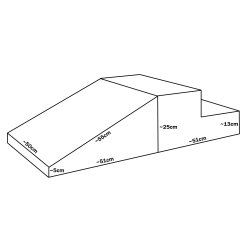 Express - Lille rutsjebane legest/Skumleg - gr/hvid