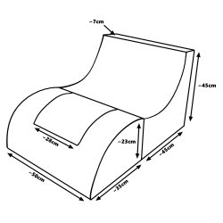 Foldbar Brnestol, Beige