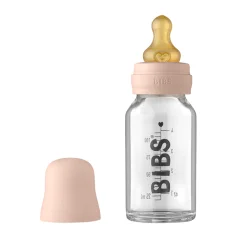 Baby Glass Bottle Complete Set 110ml - Blush