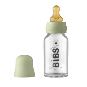 Baby Glass Bottle Complete Set 110ml - Sage