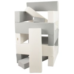 Blde byggeklodser Hvid