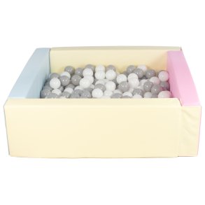 Bldt Skum Bold bassin + 300 balls, Pastel m. Gr og Hvid Bolde