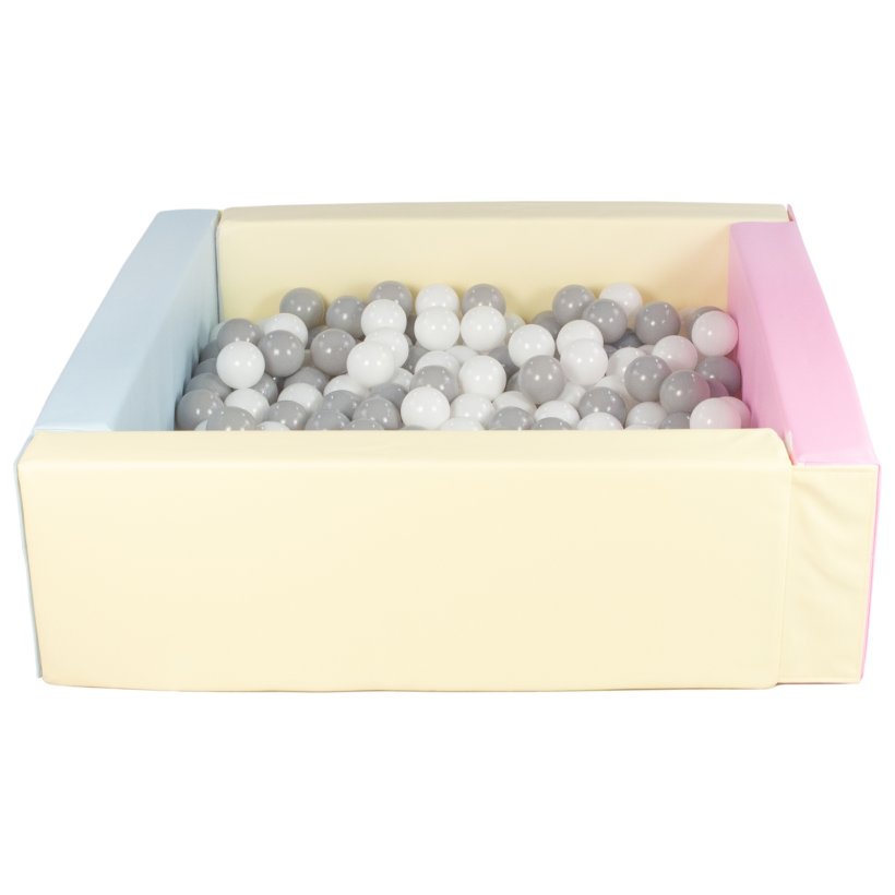 Bldt Skum Bold bassin + 300 balls, Pastel m. Gr og Hvid Bolde