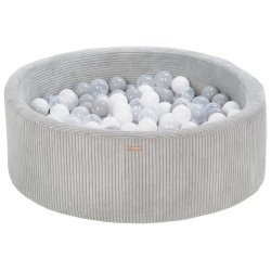 Fljls Boldbassin m. 200 bolde - Hvid, Gr
