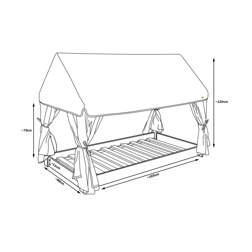 Copenhagen - Husseng med gardiner 