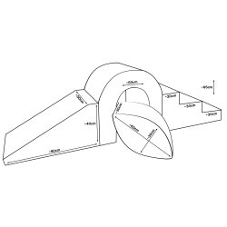 Bridge Slide Set - Bld Skum, Hvid