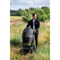 TRILLE Royal Barnevogn, Ebony/Sort