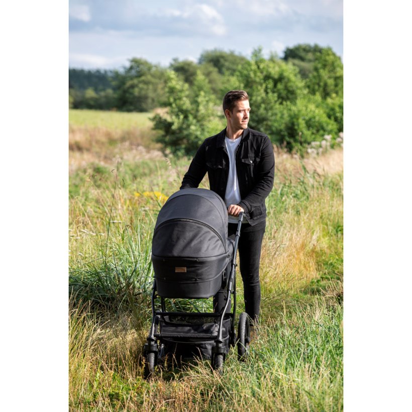 TRILLE Royal Barnevogn, Ebony/Sort