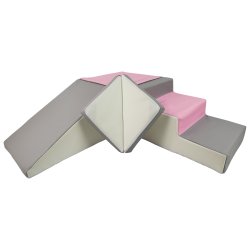 Rutsjebane legest Bld Skumleg - lyserd/hvid/gr