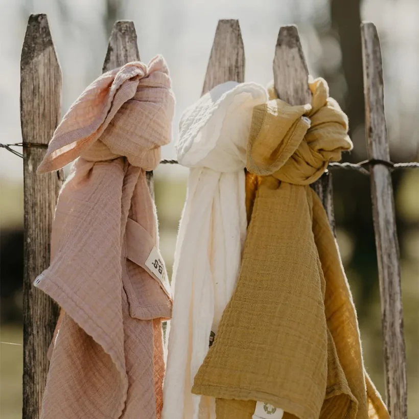BIBS - Muslin Swaddle 120x120, Ivory