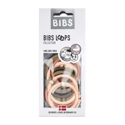 BIBS - Loops 12 Pack, Peach Sunset/Woodchuck/Dark Oak