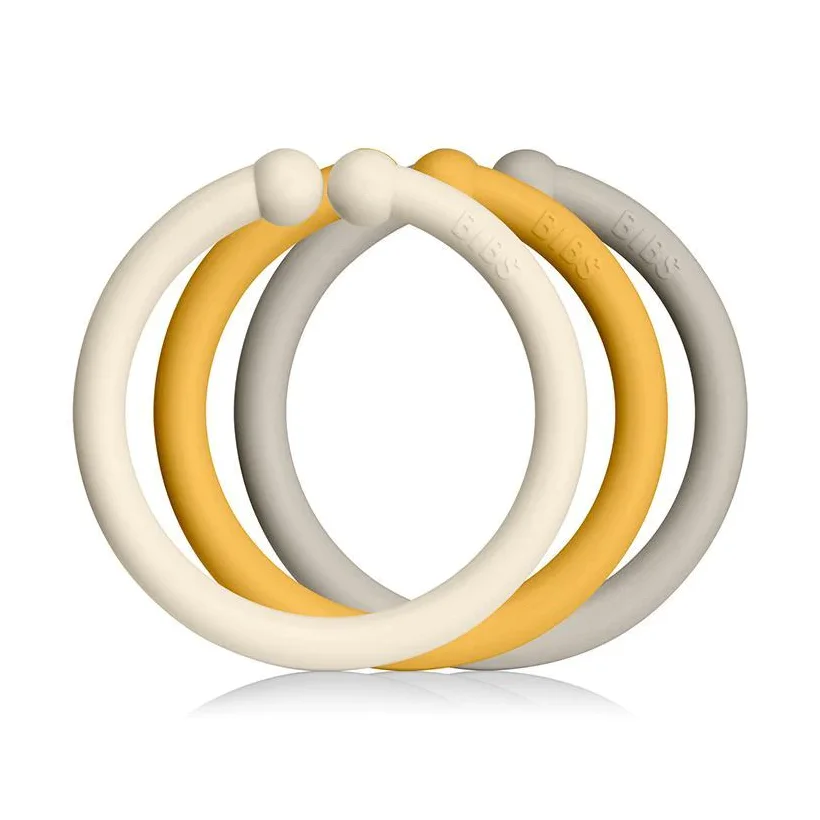 BIBS - Loops 12 Pack, Ivory/Honey Bee/Sand