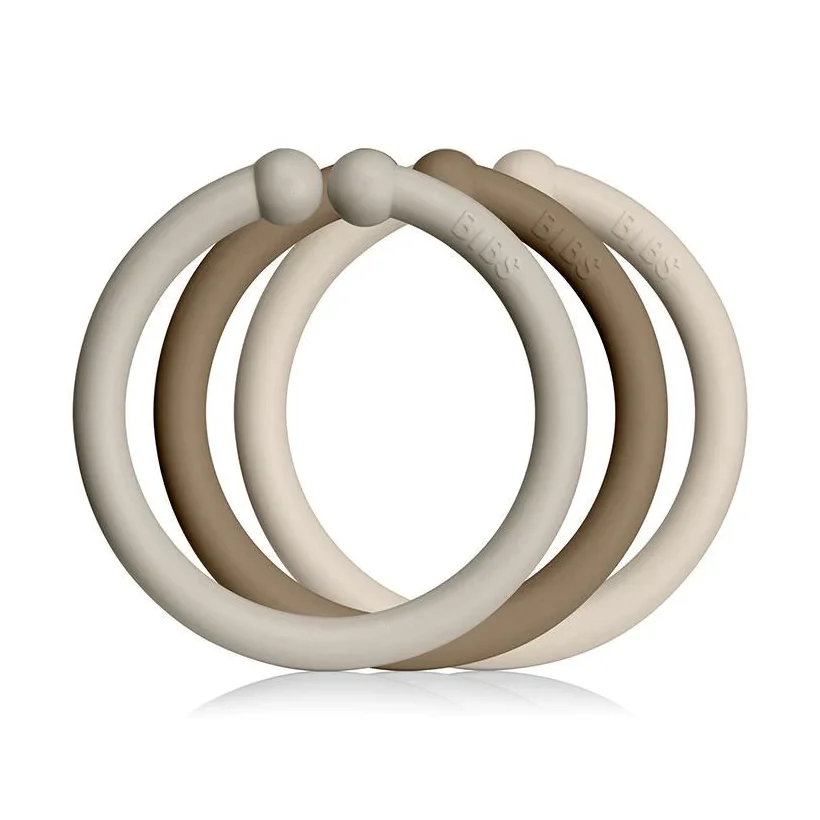 BIBS - Loops 12 Pack, Sand/Dark Oak/Vanilla