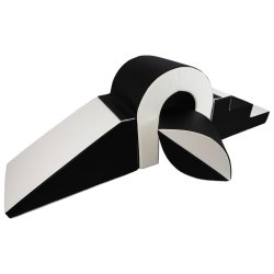 Bridge Slide Set - Bld Skum, Sort/Hvid