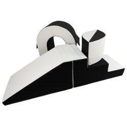 Bridge Slide Set - Bld Skum, Sort/Hvid