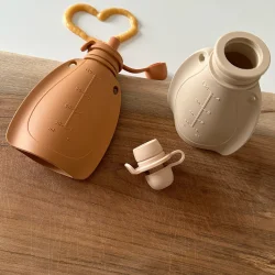 Mininor Smoothie-pose 2-pak - "Beige &amp; Fersken "