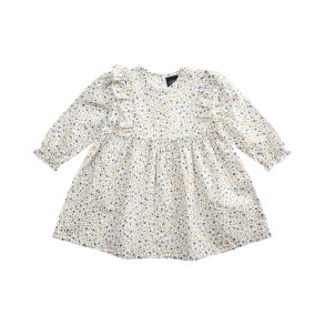 Petit by Sofie Schnoor - Kjole med bl blomster, Antique White