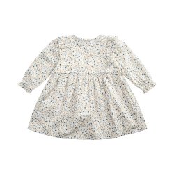 Petit by Sofie Schnoor - Kjole med bl blomster, Antique White