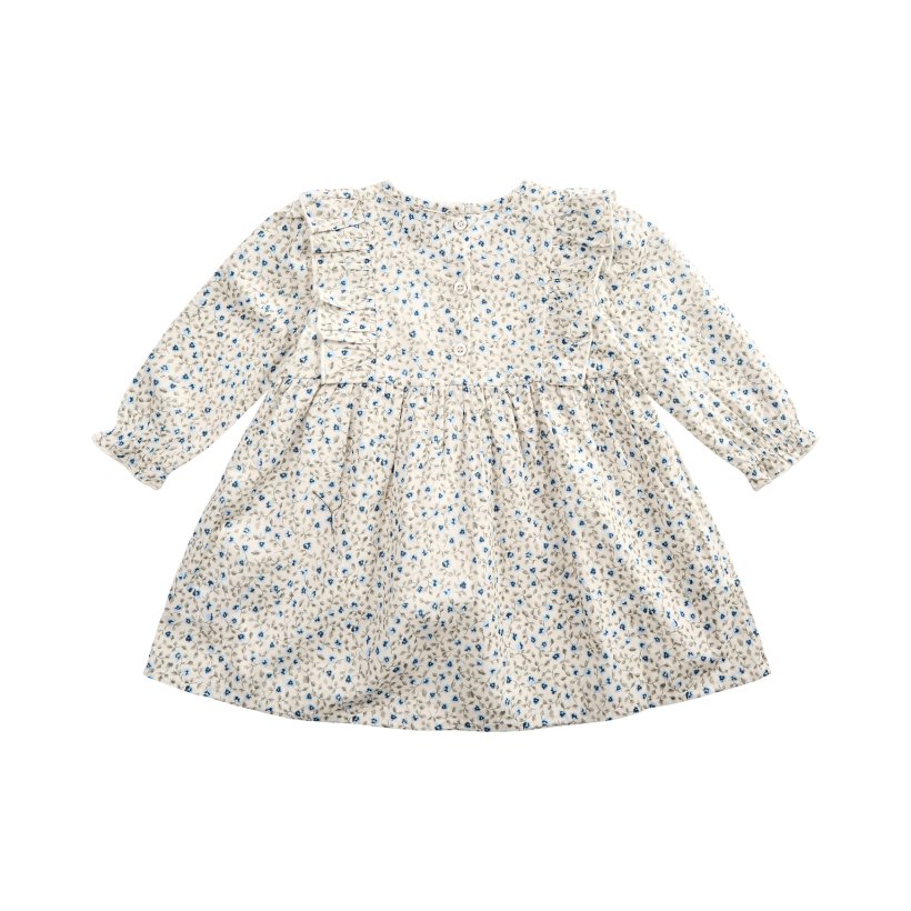 Petit by Sofie Schnoor - Kjole med bl blomster, Antique White