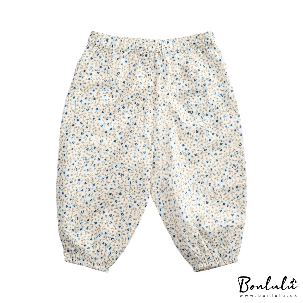 Petit by Sofie Schnoor - Trousers m. bl blomster, Antique White