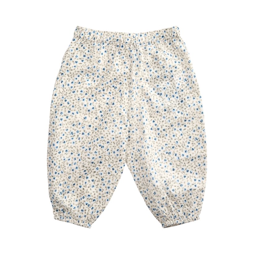 Petit by Sofie Schnoor - Trousers m. bl blomster, Antique White