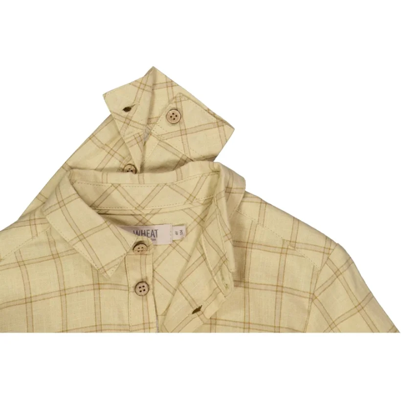 WHEAT - Skjorte Lasse, Buttermilk Check