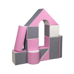 Byggeklodser - gr/hvid/lyserd