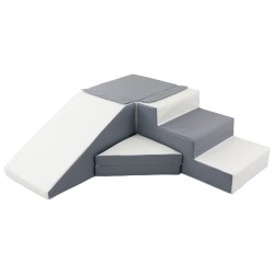 Rutsjebane legest Bld Skumleg - hvid/gr