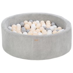 Fljls Boldbassin m. 200 bolde - Gr, Guld, Hvid