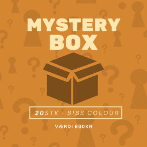 Mystery Box Bibs Colour Str. 2 Latex  - Neutral / Drenge Farver- 20 Stk