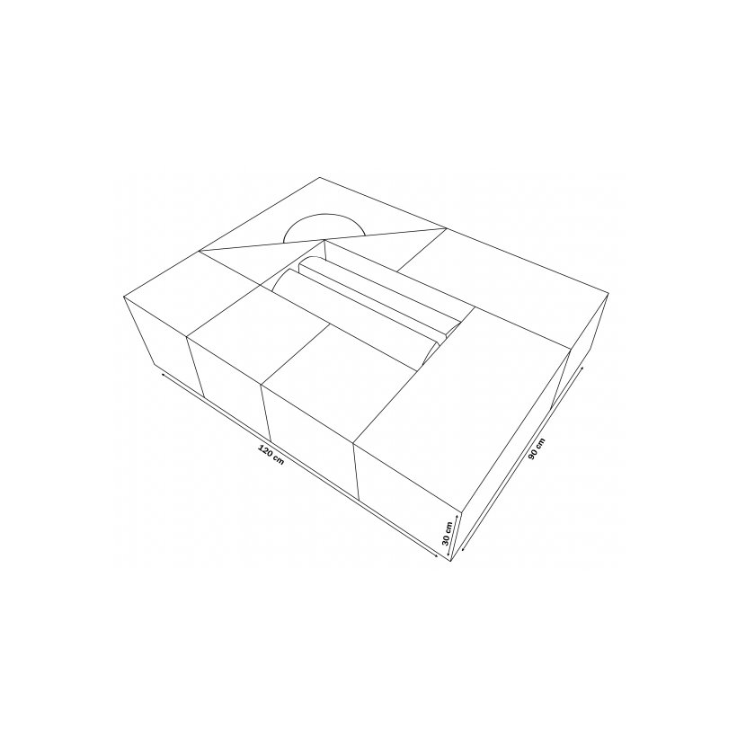 Byggeklodser - gr/hvid/lyserd