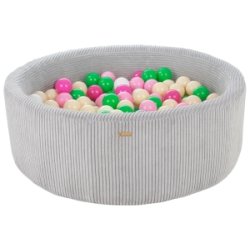 Fljls Boldbassin m. 300 bolde - Grn, Pink, Guld