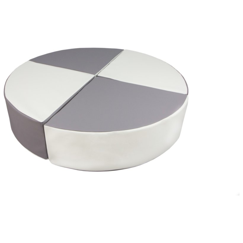 Balancepude Skum - Hvid/gr