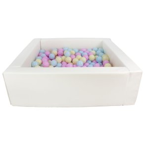 Bldt skum Bold bassin + 300 balls, Hvid m. Pastel Bolde