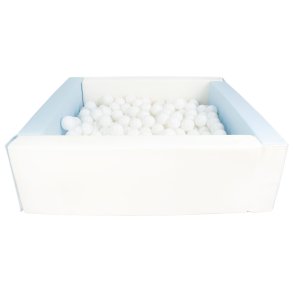 Bldt skum Bold bassin + 300 balls, Hvid/Lysebl m. Hvide Bolde