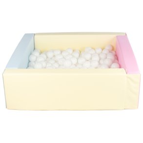 Bldt Skum Bold bassin + 300 balls, Pastel m. Hvide Bolde