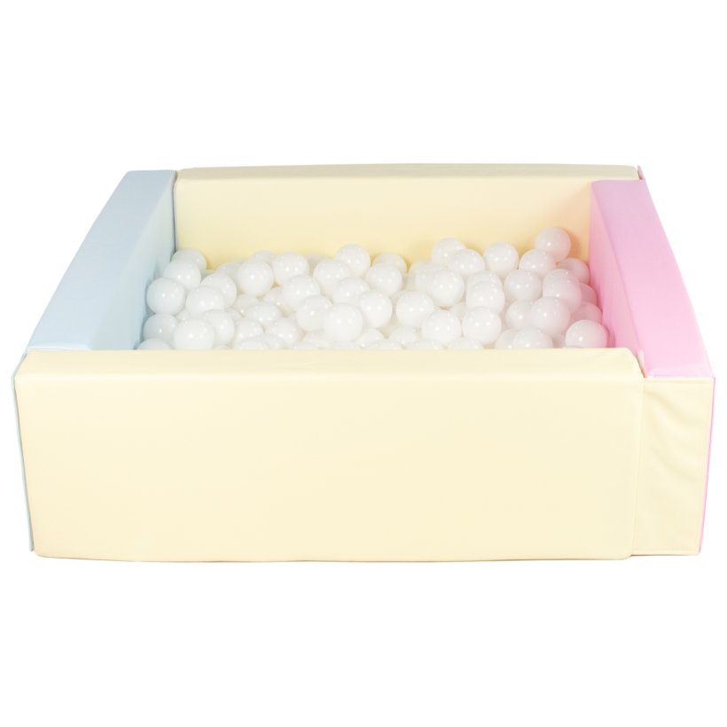 Bldt Skum Bold bassin + 300 balls, Pastel m. Hvide Bolde