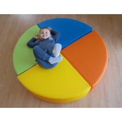 Balancepude Skum - Hvid/gr