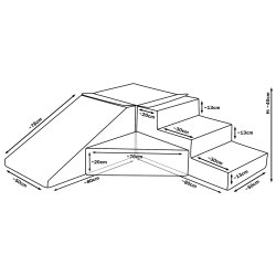 Rutsjebane legest Hrd Skumleg - Gul/Grn/Bl/Orange