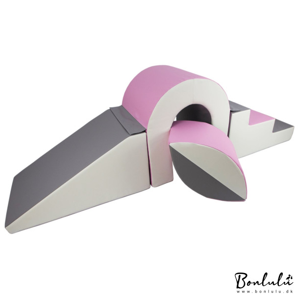 Bridge Slide Set - Bld Skum, Hvid, Baby Pink &amp; Gr