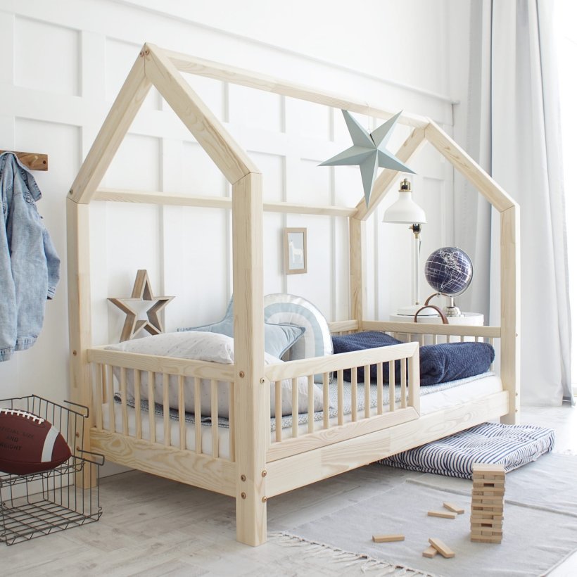 Madrid  - Natur Juniorseng, Med Sengehest &amp; Tag