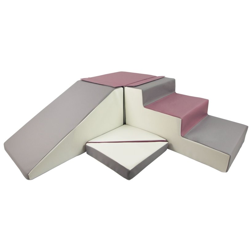 Rutsjebane legest Bld Skumleg - lilla/hvid/gr