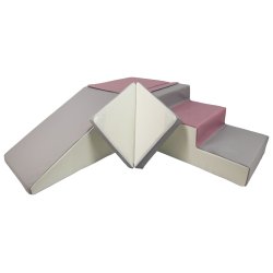 Rutsjebane legest Bld Skumleg - lilla/hvid/gr