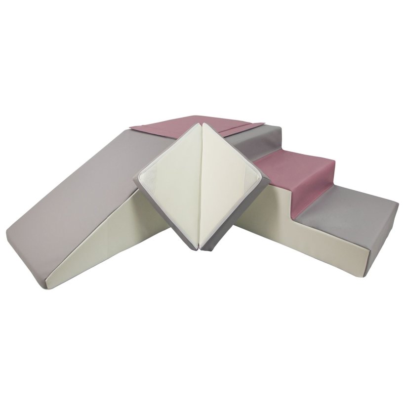 Rutsjebane legest Bld Skumleg - lilla/hvid/gr